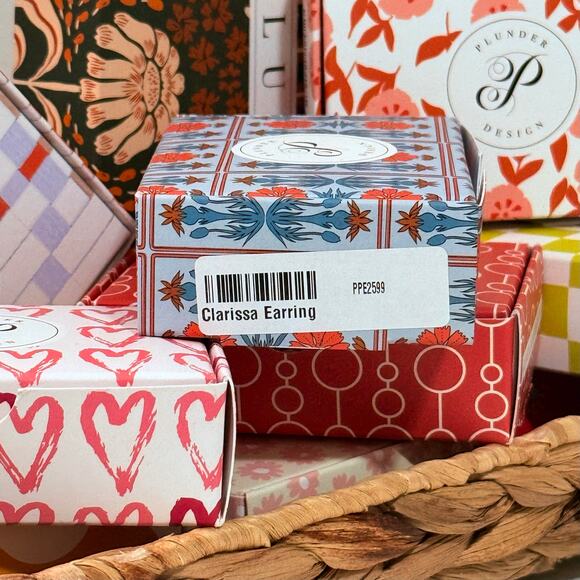 New Plunder “Clarissa” Wooden Cheetah Print Earrings (3.25”) - Picture 4 of 4